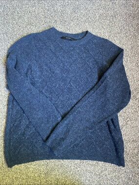 Vero Moda Women's Crewneck Sweater in Dark Blue Gray